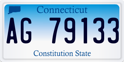 CT license plate AG79133