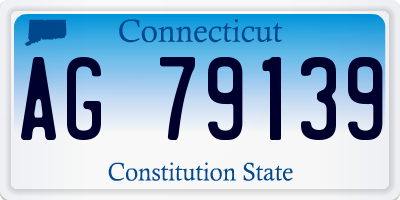 CT license plate AG79139
