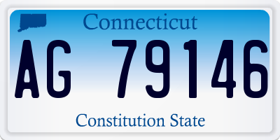 CT license plate AG79146
