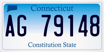 CT license plate AG79148