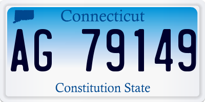 CT license plate AG79149