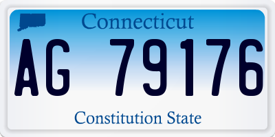 CT license plate AG79176