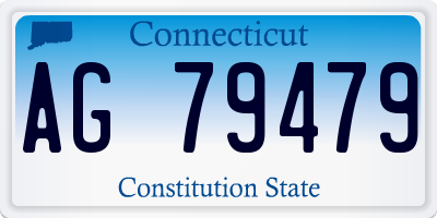 CT license plate AG79479