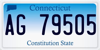 CT license plate AG79505