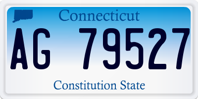 CT license plate AG79527