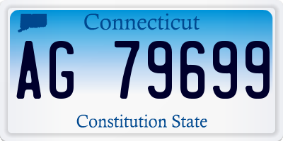 CT license plate AG79699