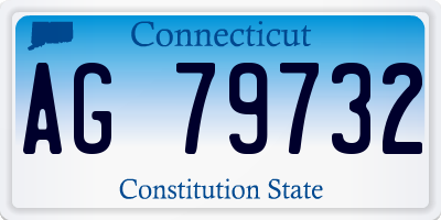 CT license plate AG79732