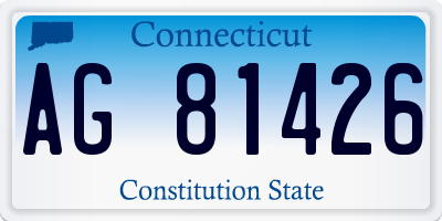 CT license plate AG81426