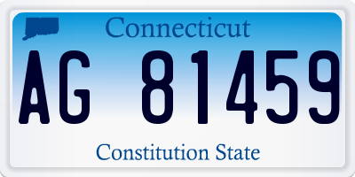 CT license plate AG81459