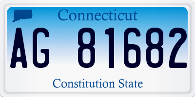 CT license plate AG81682