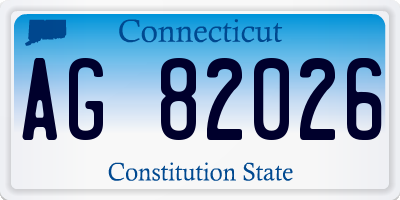 CT license plate AG82026