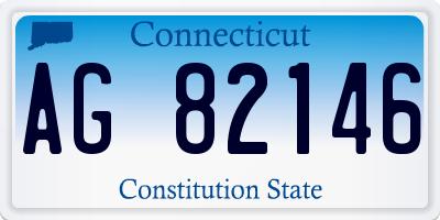 CT license plate AG82146