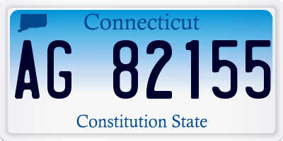 CT license plate AG82155