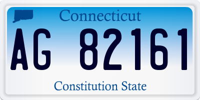 CT license plate AG82161