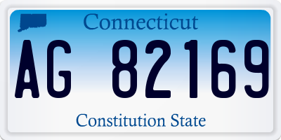 CT license plate AG82169
