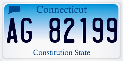 CT license plate AG82199