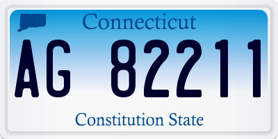 CT license plate AG82211
