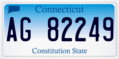 CT license plate AG82249