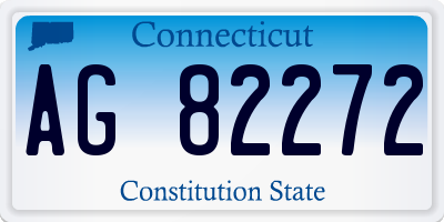 CT license plate AG82272