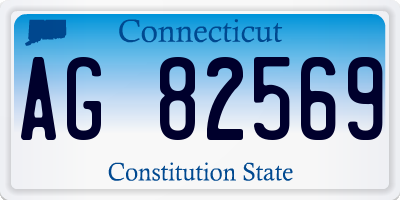 CT license plate AG82569