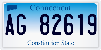 CT license plate AG82619
