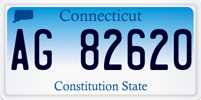 CT license plate AG82620