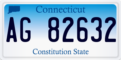 CT license plate AG82632