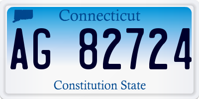 CT license plate AG82724
