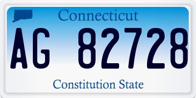CT license plate AG82728