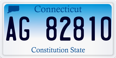 CT license plate AG82810