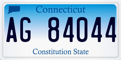 CT license plate AG84044