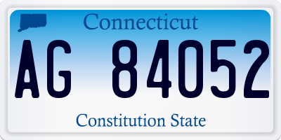 CT license plate AG84052