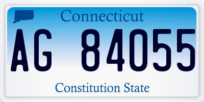 CT license plate AG84055