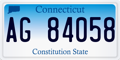 CT license plate AG84058
