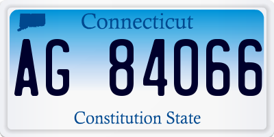 CT license plate AG84066