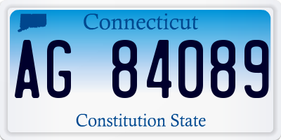 CT license plate AG84089