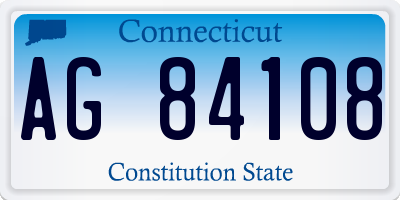 CT license plate AG84108