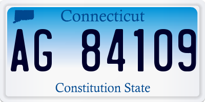 CT license plate AG84109