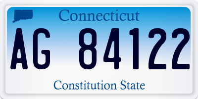 CT license plate AG84122