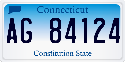 CT license plate AG84124