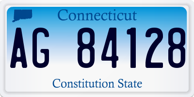 CT license plate AG84128
