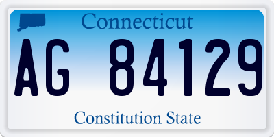 CT license plate AG84129