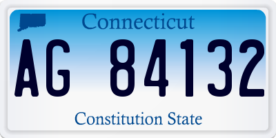 CT license plate AG84132