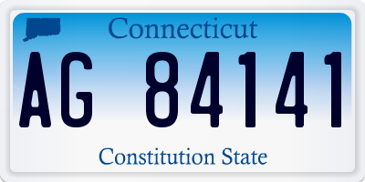 CT license plate AG84141