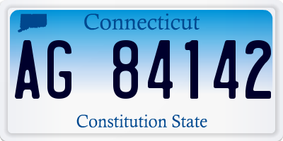 CT license plate AG84142