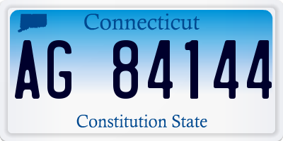 CT license plate AG84144