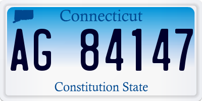 CT license plate AG84147