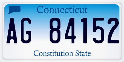 CT license plate AG84152