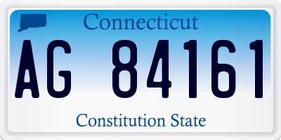 CT license plate AG84161