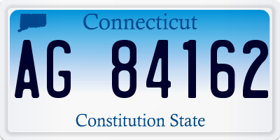 CT license plate AG84162